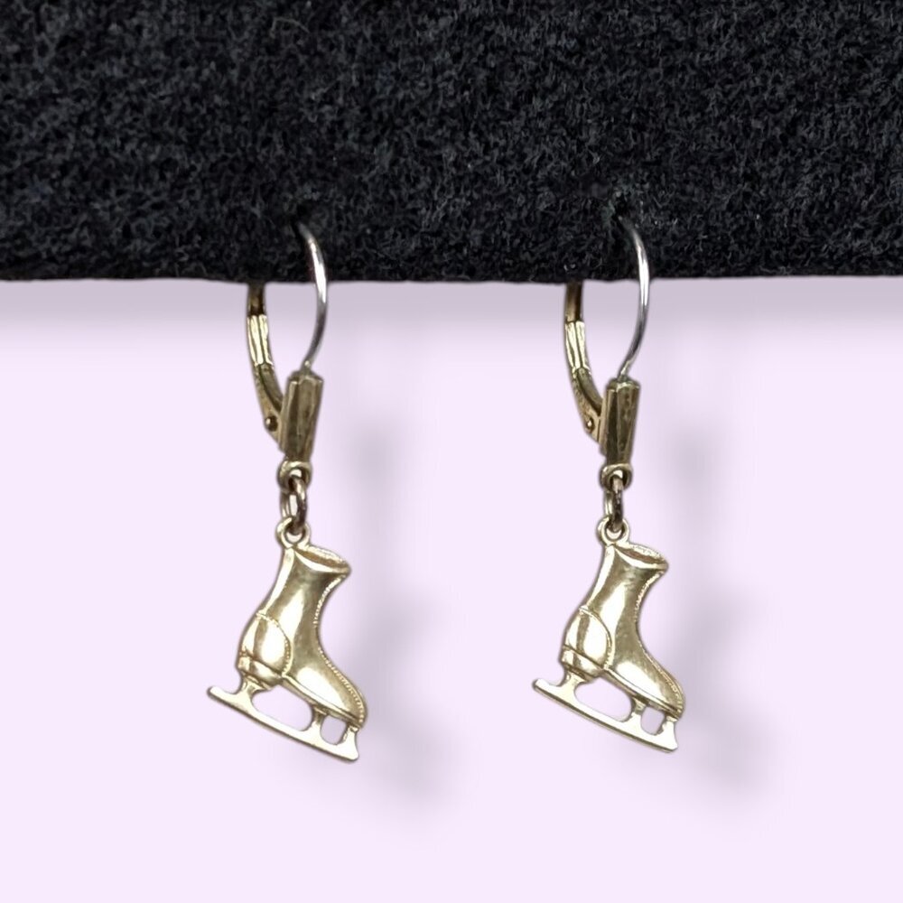 V. K&L German Dainty Figure Skating Earrings